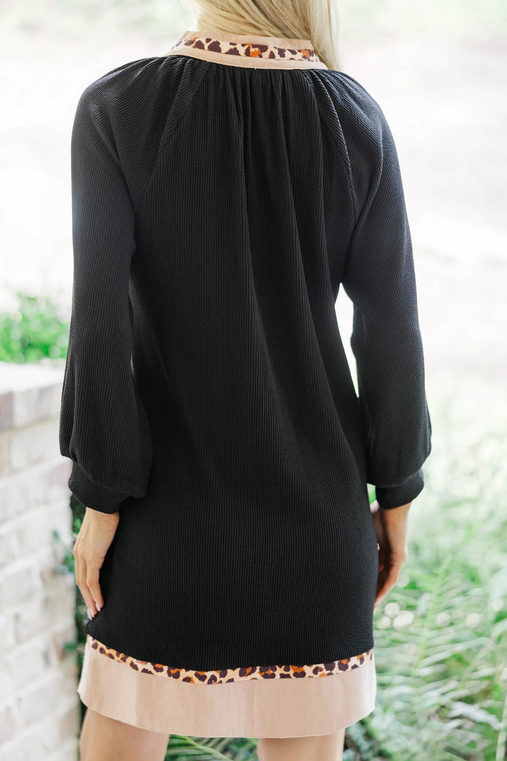 Ainsley Block Trim Ribbed PLUS Dress