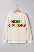 Ensley Christmas Embroidered Sherpa Pullover