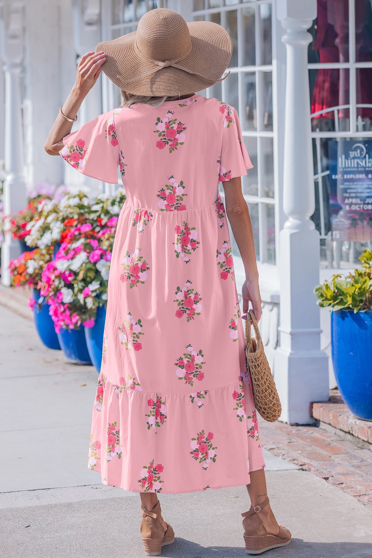 Alena Floral Print Maxi Dress