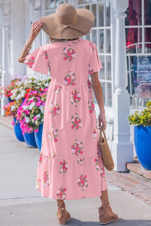 Alena Floral Print Maxi Dress