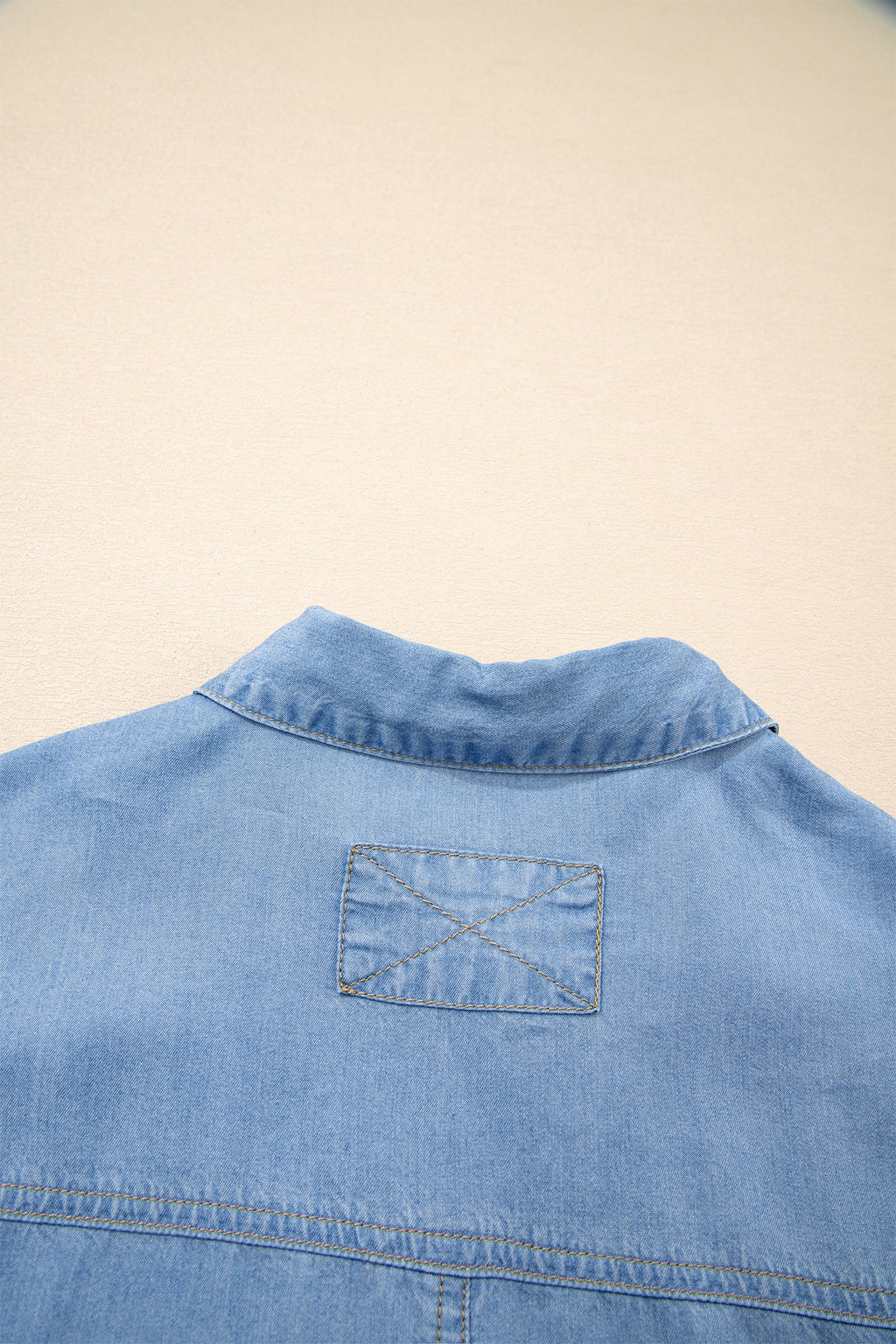 Daphne High Low Chambray Shirt
