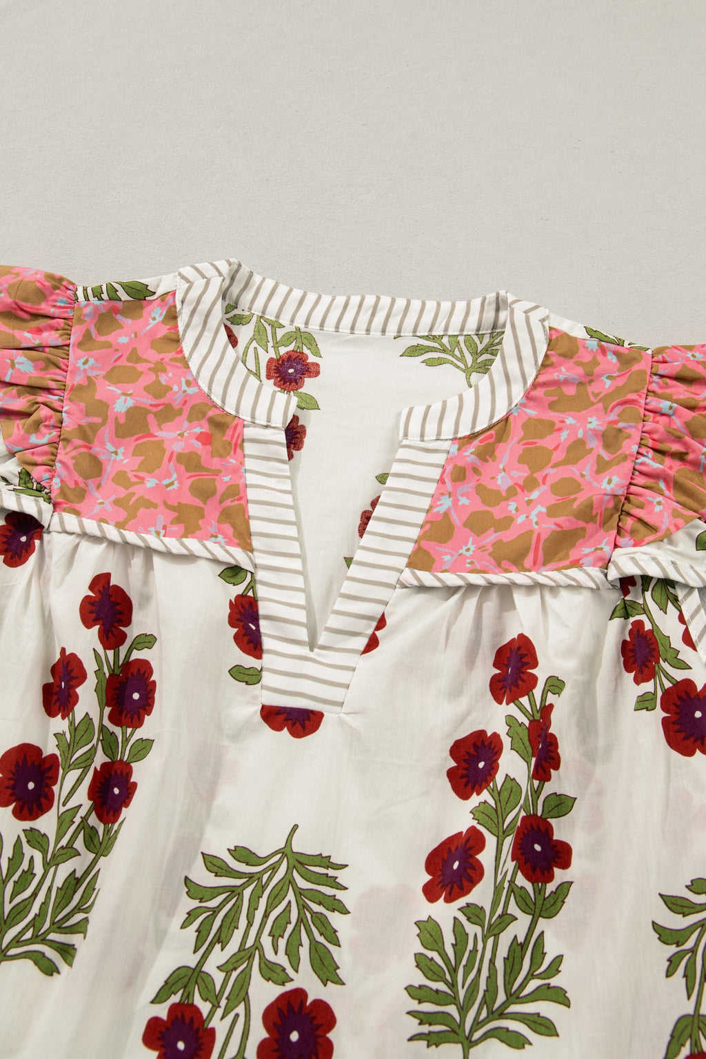 Zora Trim Flutter Cotton Blouse