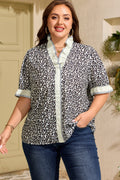 Paige Frilled Short Sleeve PLUS Blouse