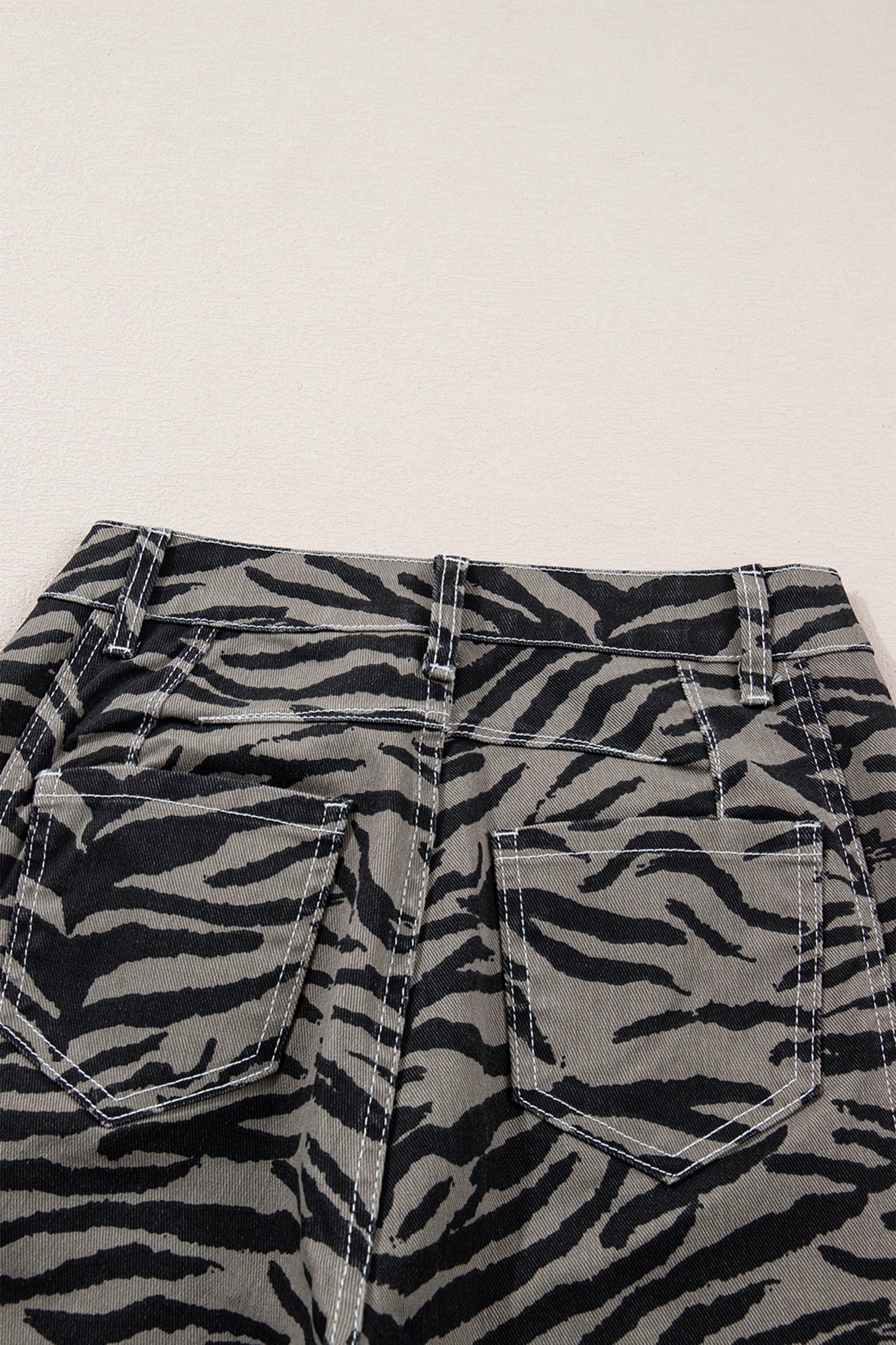 Hunter Printed Wide Leg Jeans