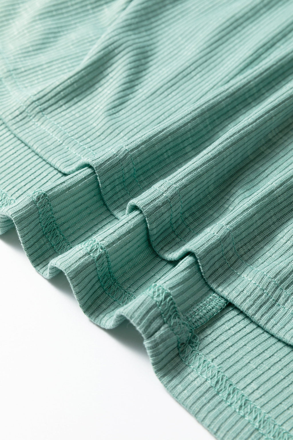 Mazie Mist Ribbed Patchwork PLUS Tee