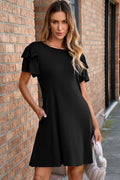 Callie Ruffle Short Sleeve Dress