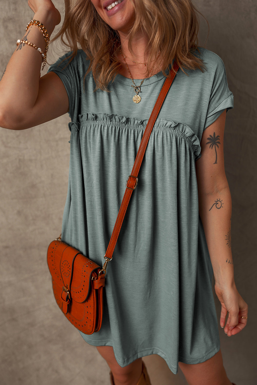 Daniela Gathered Seam T Shirt
