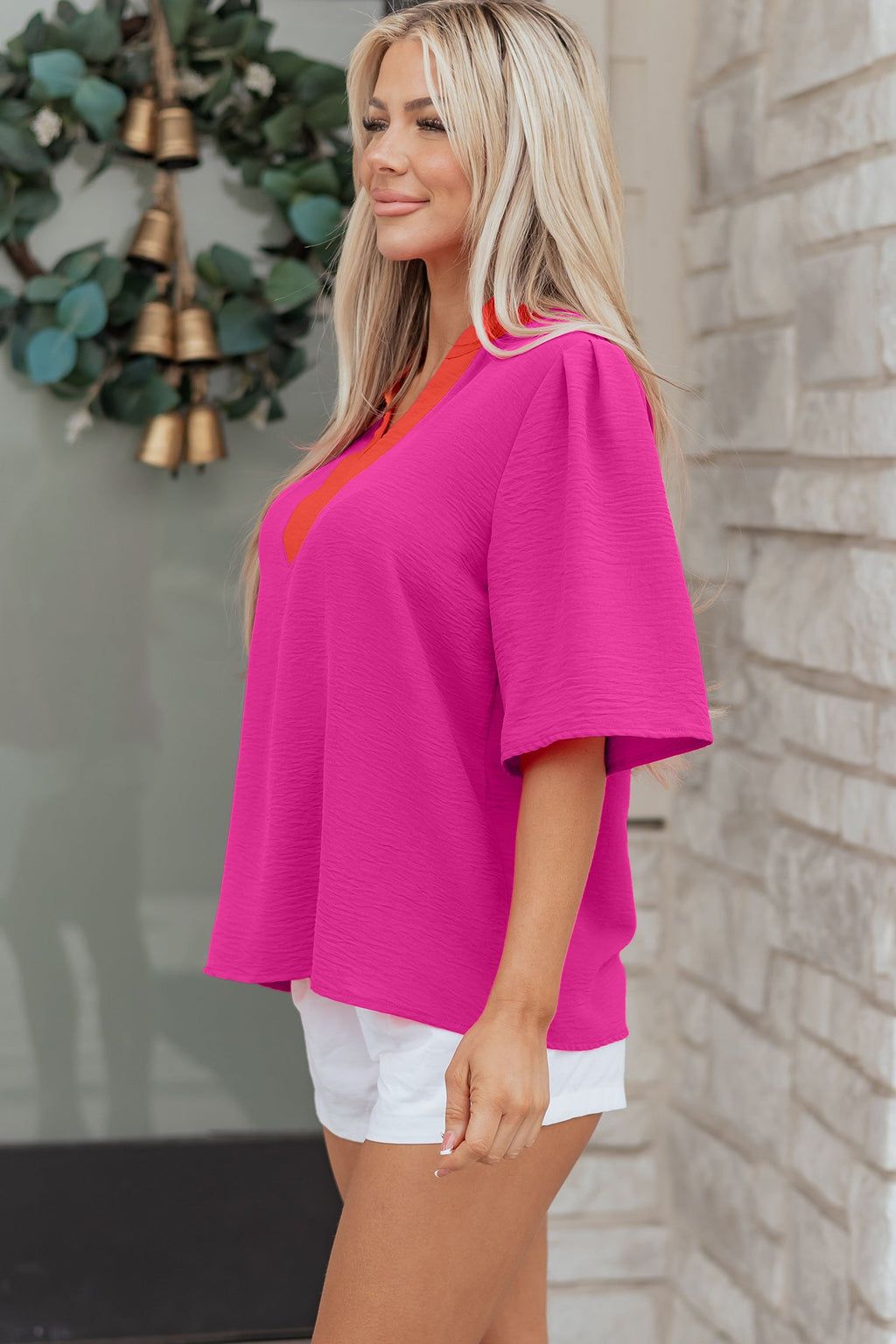 Chelsea Wide Short Sleeve Top