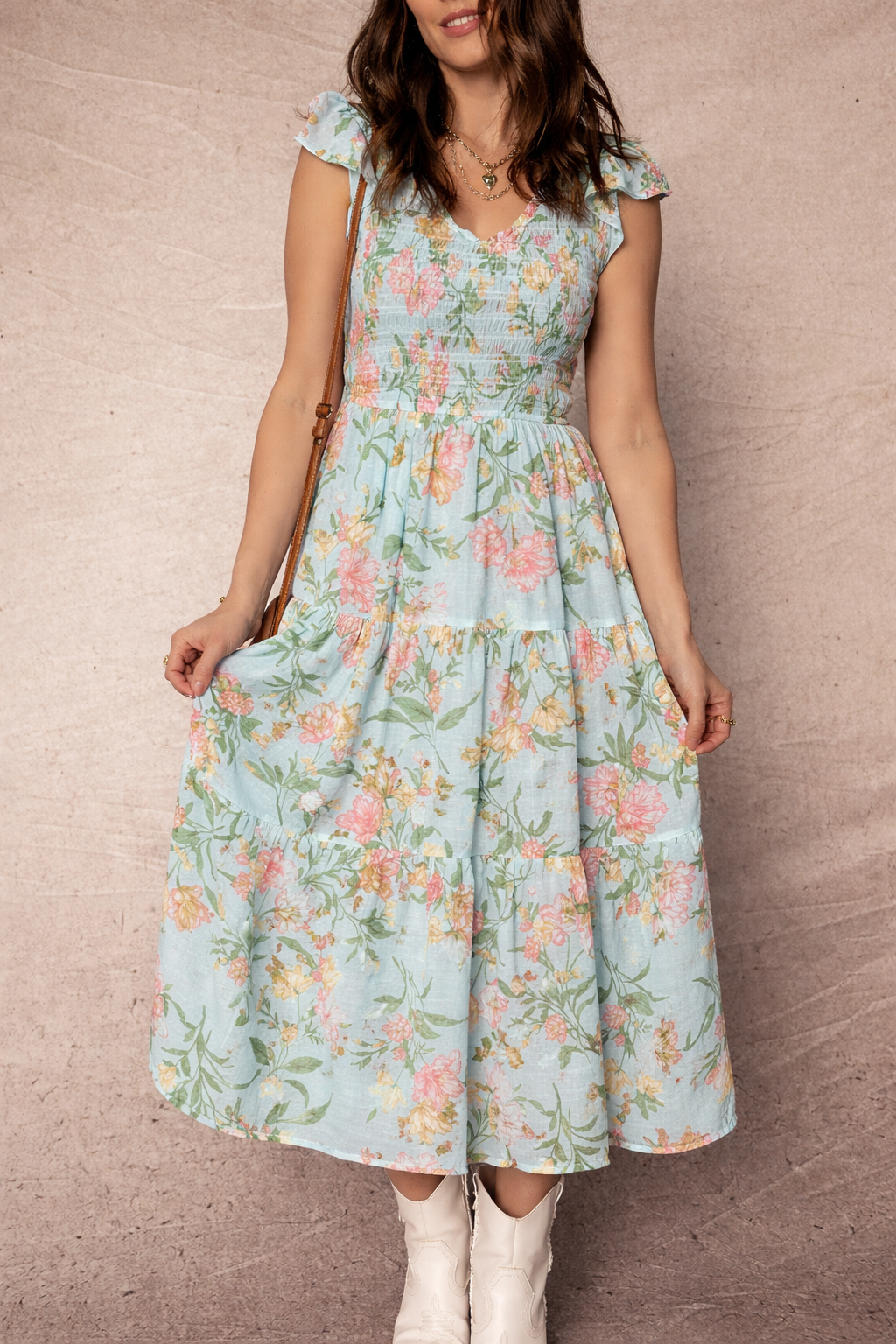 Alejandra Tiered Floral Maxi Dress