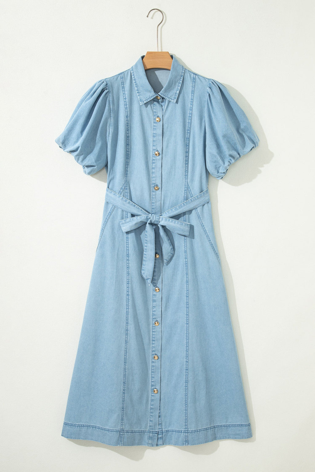 Shiloh Bubble Sleeve Long Dress