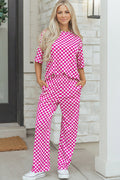 Elisa Print Half Sleeve Lounge Set