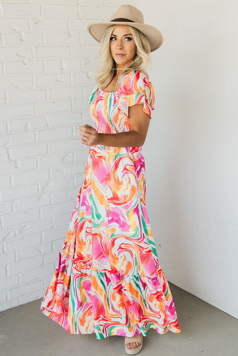 Avery Smocked Bust Maxi Dress