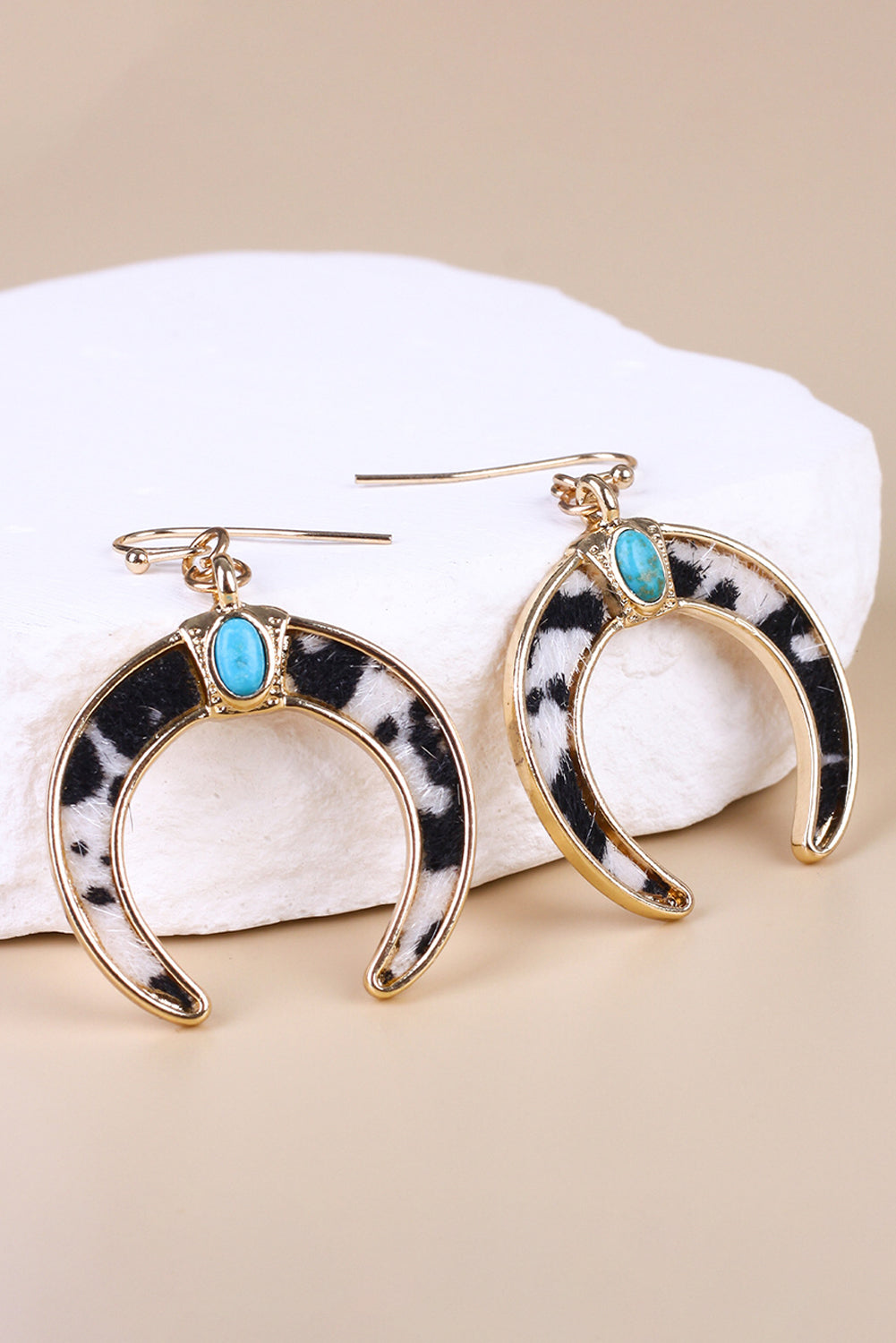 Alayah Crescent Shaped Dangle Earrings