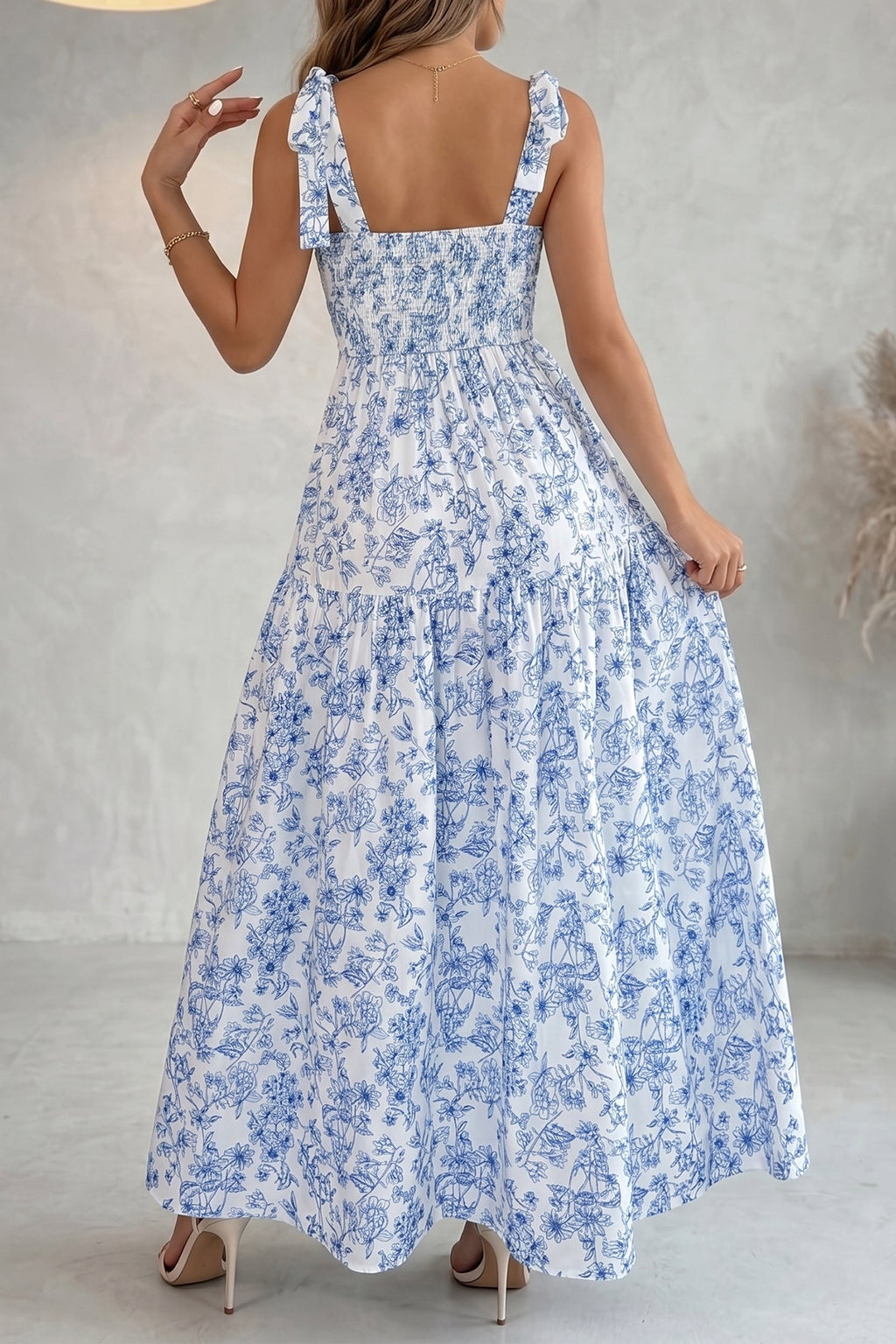 Megan Waist Flared Maxi Dress