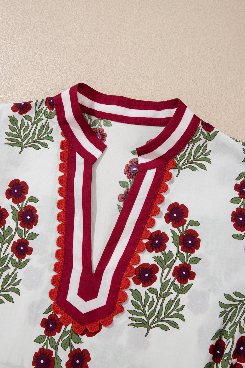 Katherine Short Sleeve Cotton PLUS Blouse