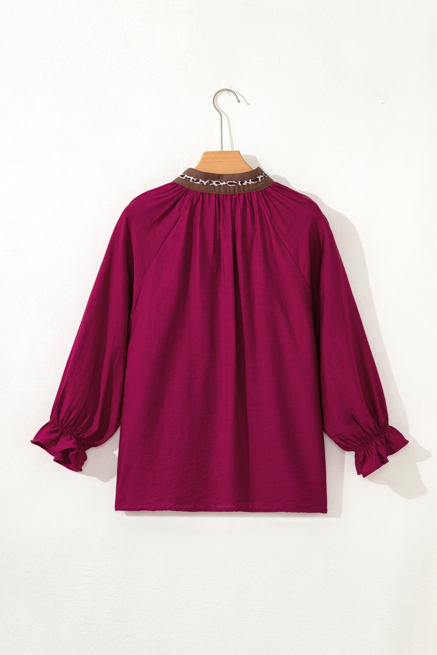 Deborah Flounced Bracelet Sleeve Blouse