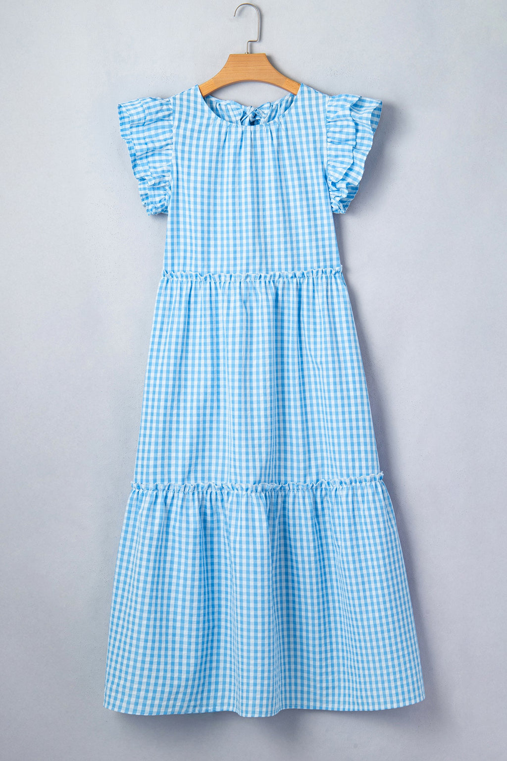 Deborah Sleeve Gingham Maxi Dress