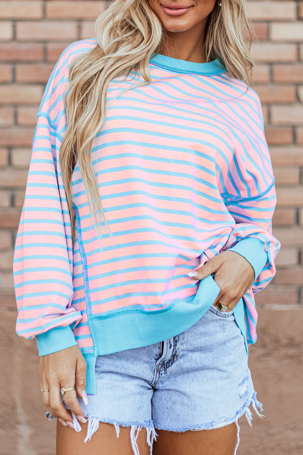 Yareli Trim High Low Pullover