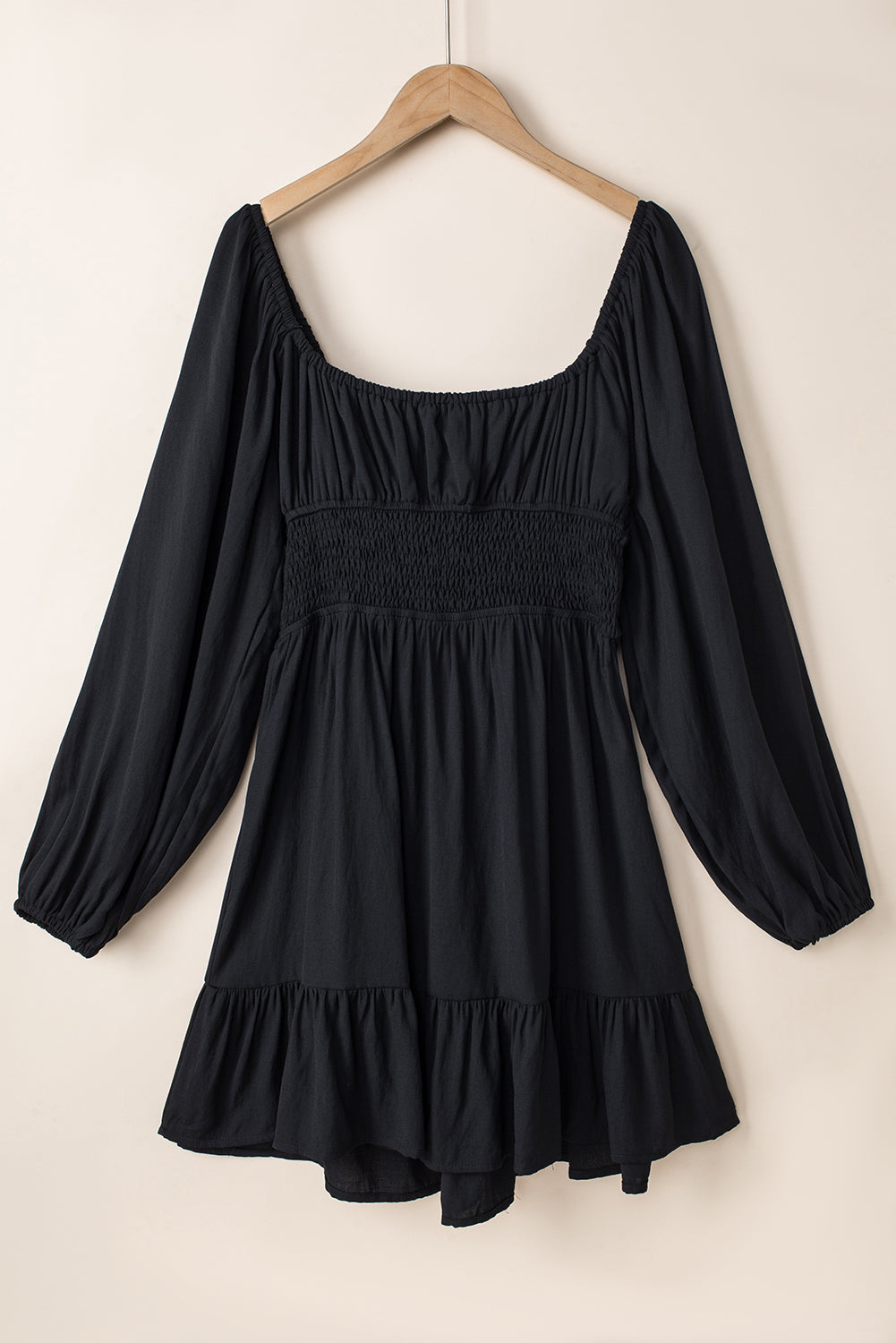 Tatum Drawstring Ruffle Mini Dress