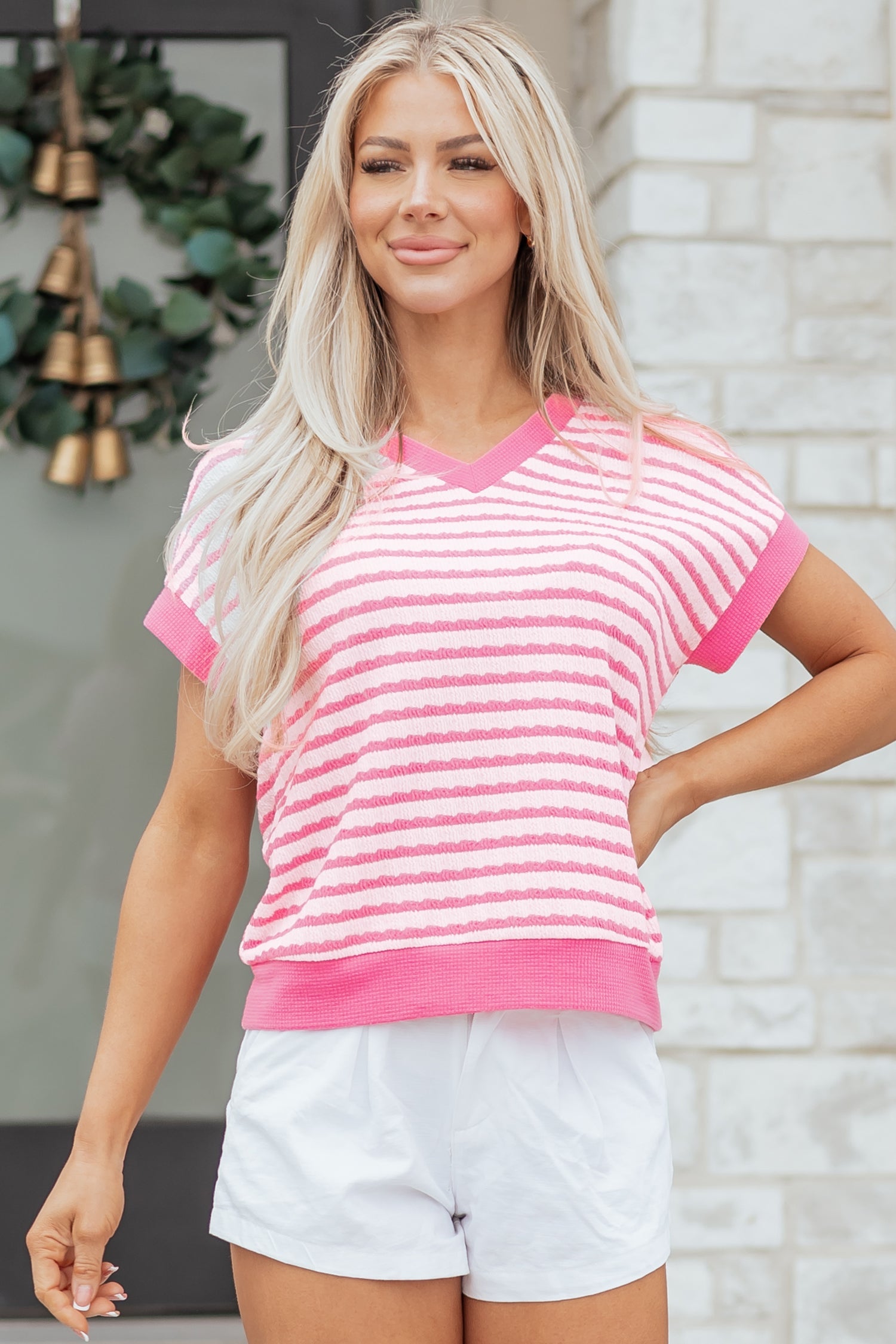 Georgia Trim Short Sleeve Top