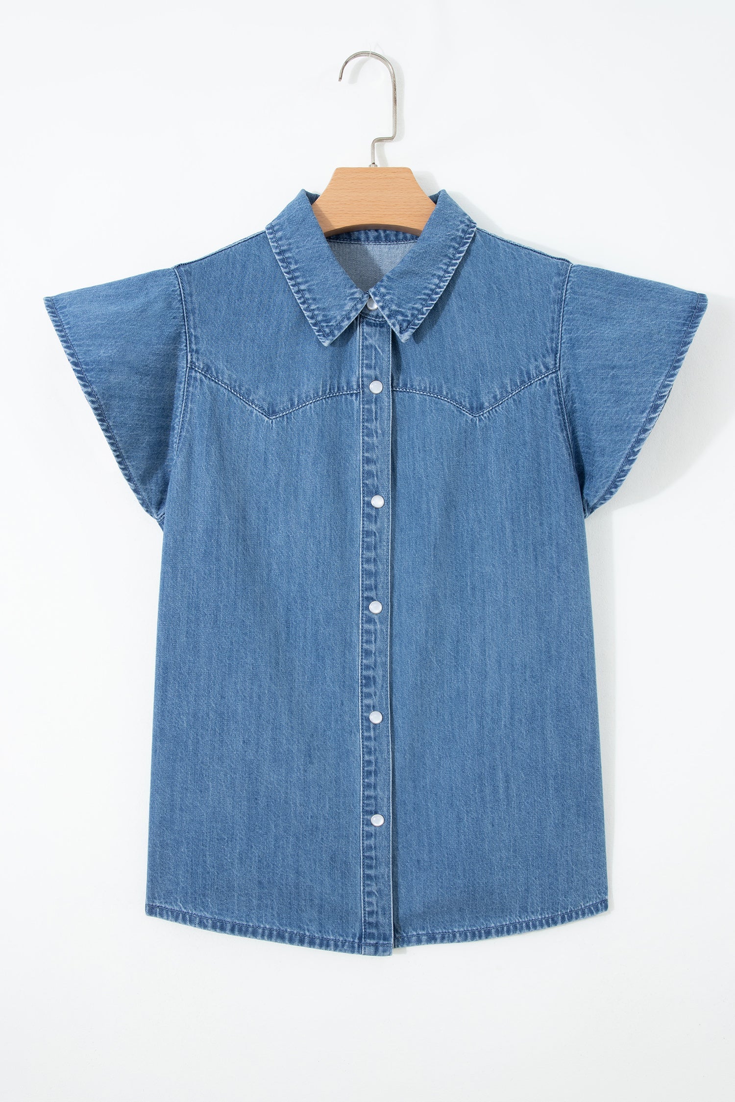 Keyla Ruffled Short Sleeve Shirt