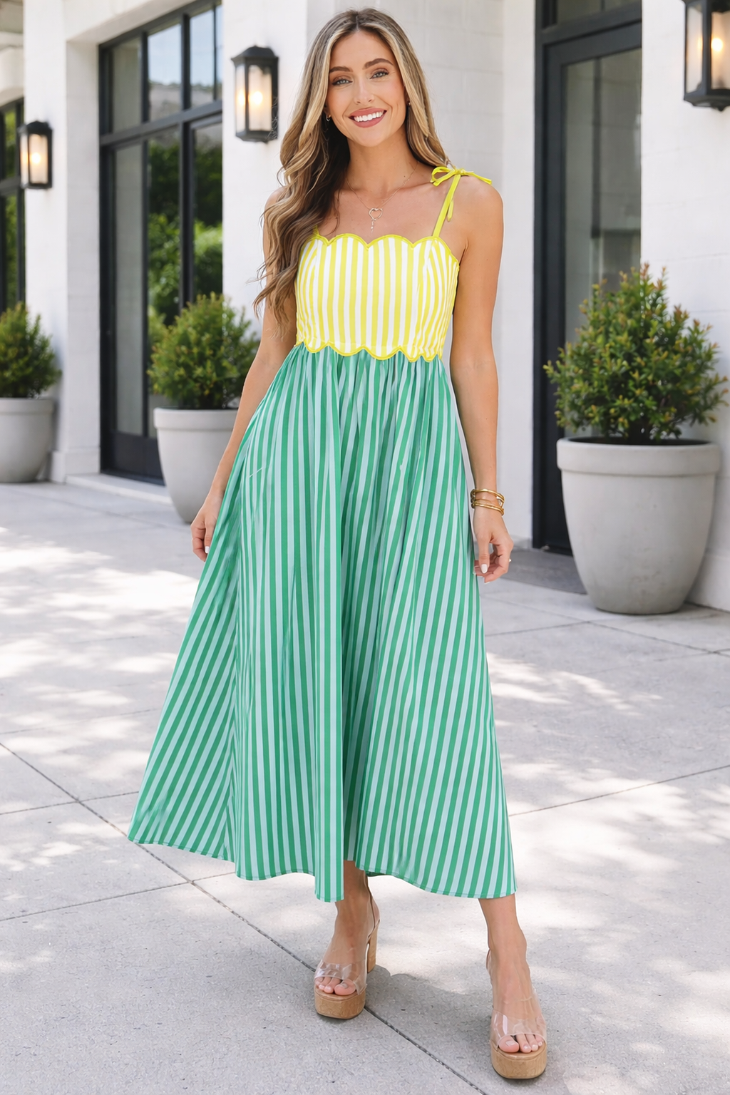 Raelyn Knot Strap Midi Dress