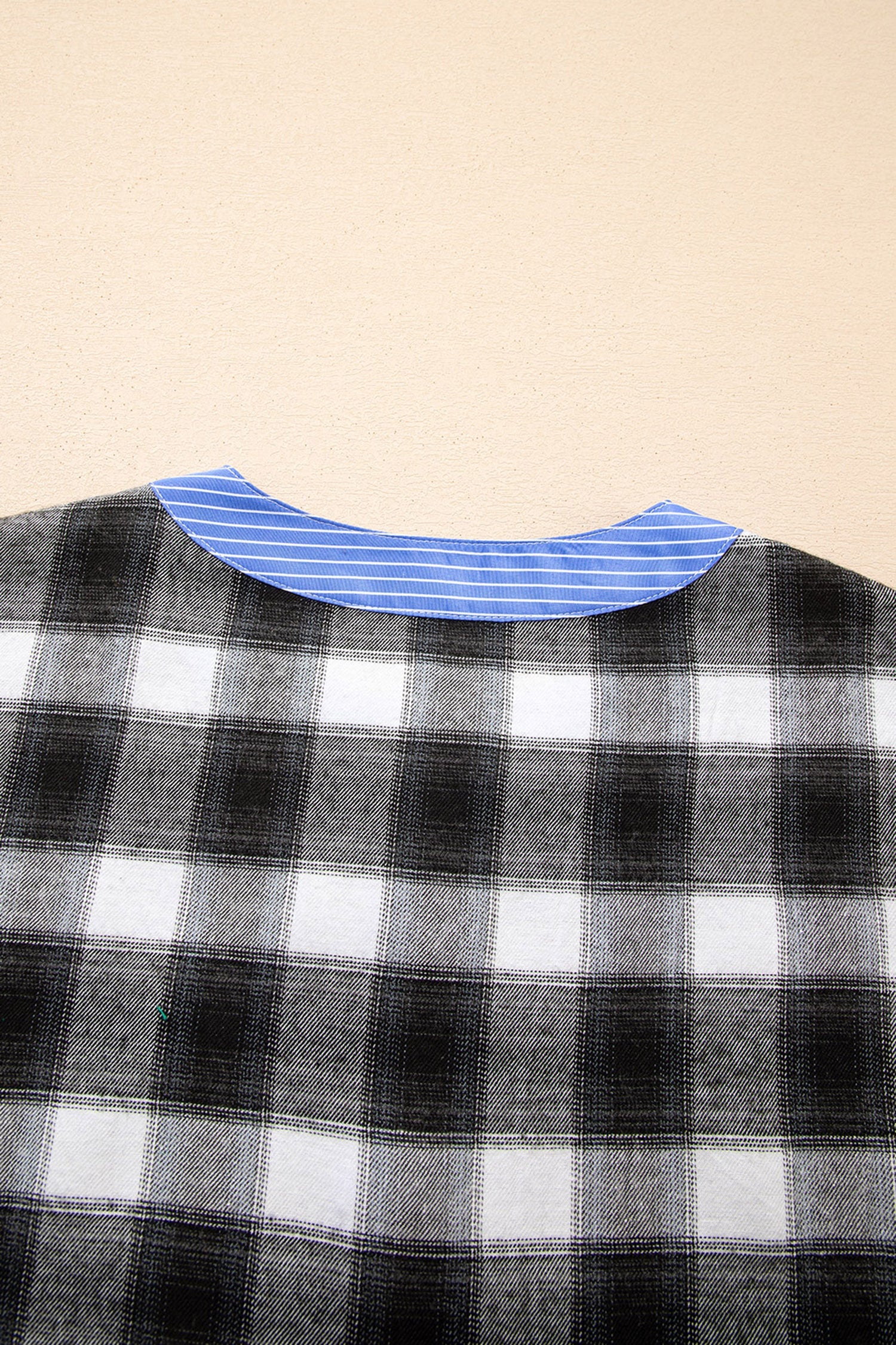 Ezra Half Placket Plaid Blouse