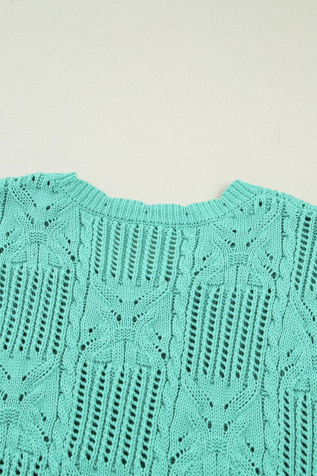 River Trim Short Sleeve Sweater