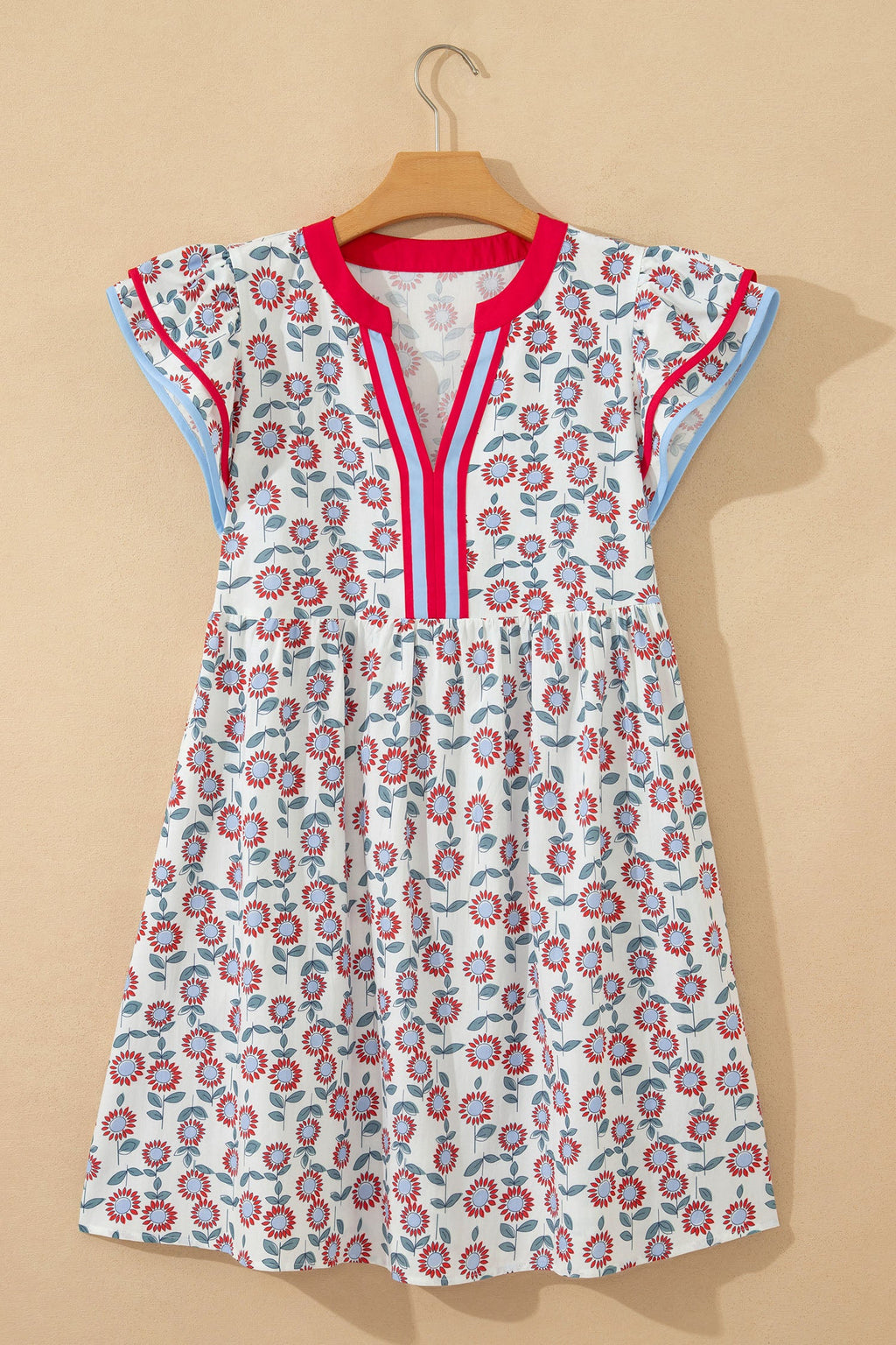 Opal Flutter Sleeve Mini Dress