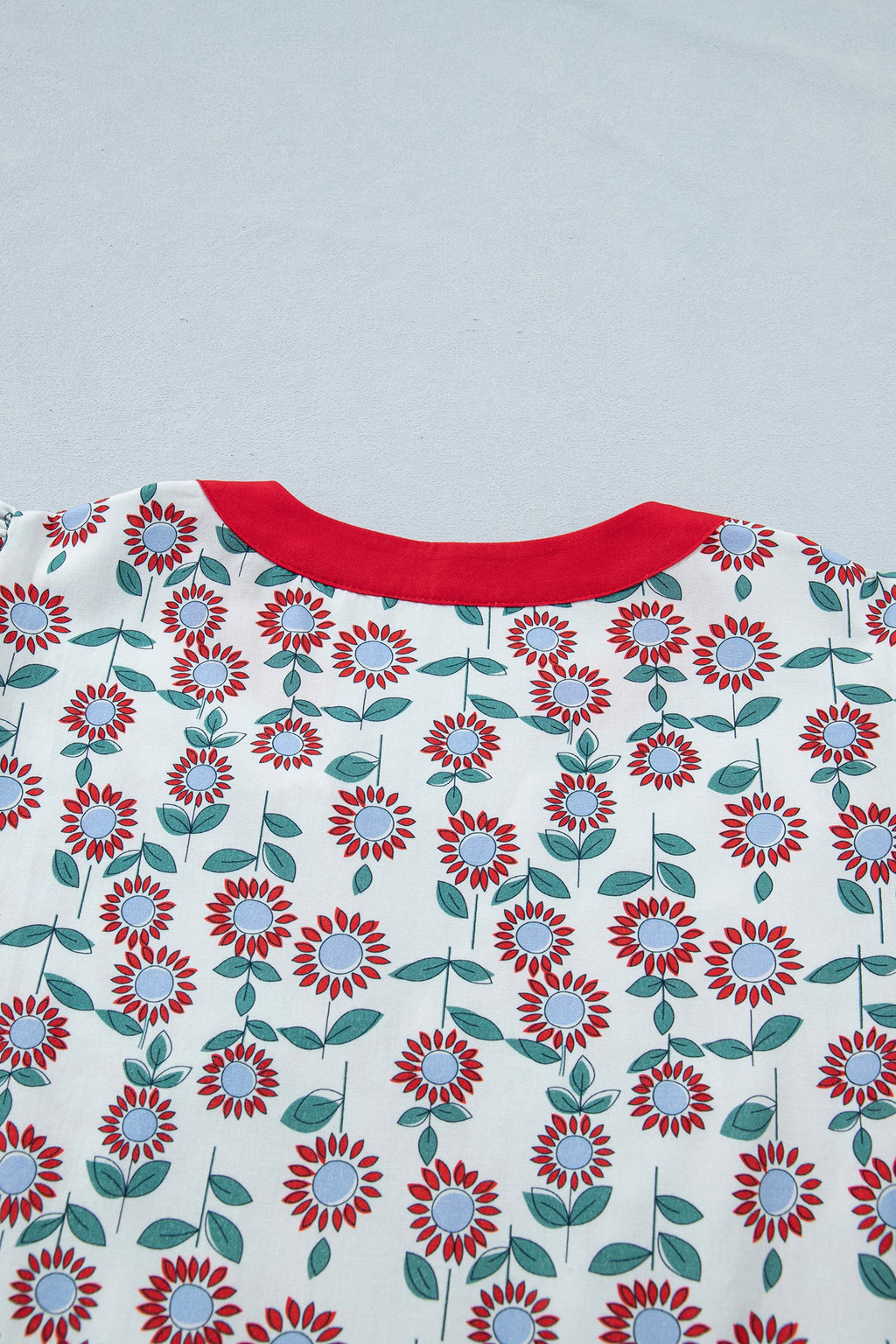 Avery Trim Flutter Sleeve Blouse