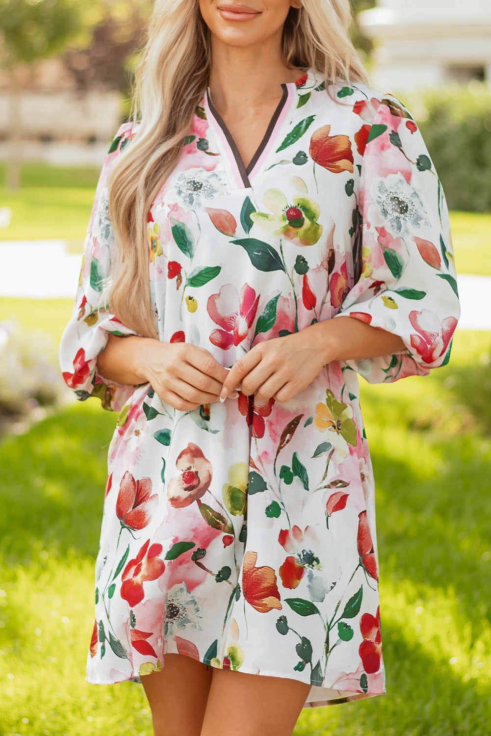 Aliya Half Sleeve Shift Dress