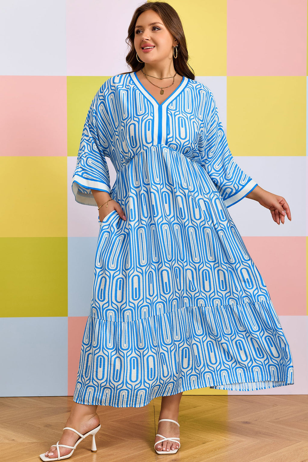 Siya Bracelet Sleeve Long PLUS Dress