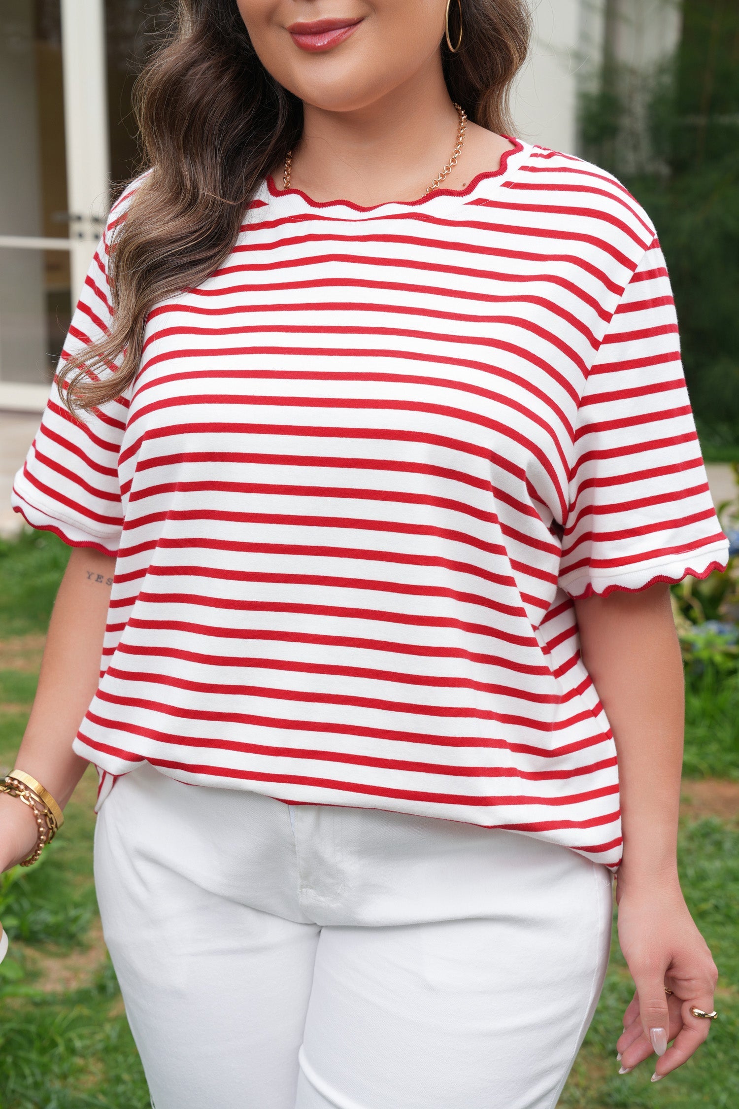 Esther Trim Short Sleeve PLUS Top