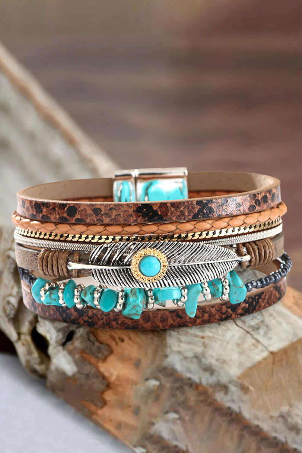 Mackenzie Vintage Layer Leather Bracelet