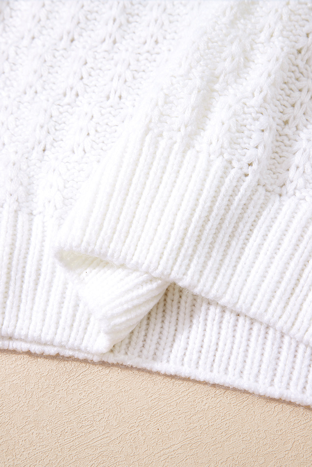 Emma Ribbed Edge Loose Sweater
