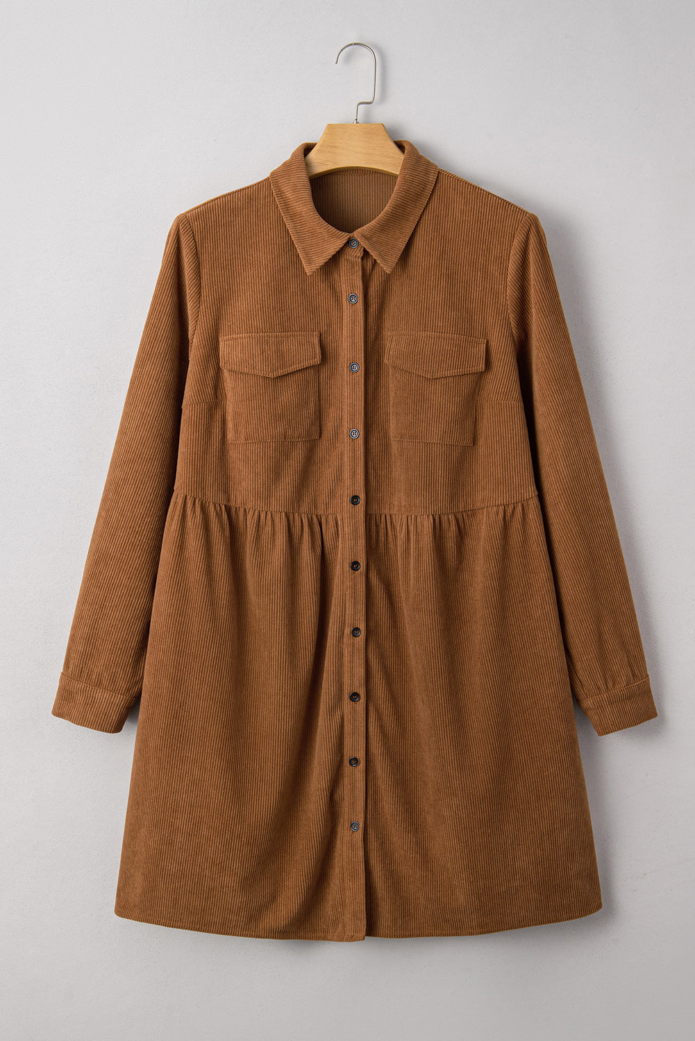 Galilea Corduroy Full Collared PLUS Shirt