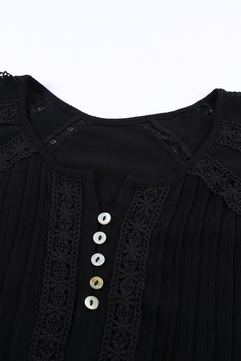 Milan Eyelet Short Sleeves Top