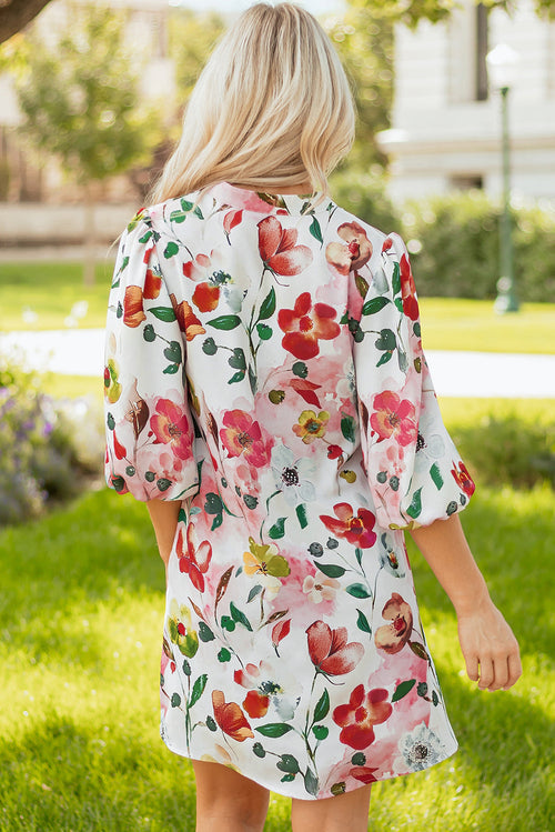 Aliya Half Sleeve Shift Dress