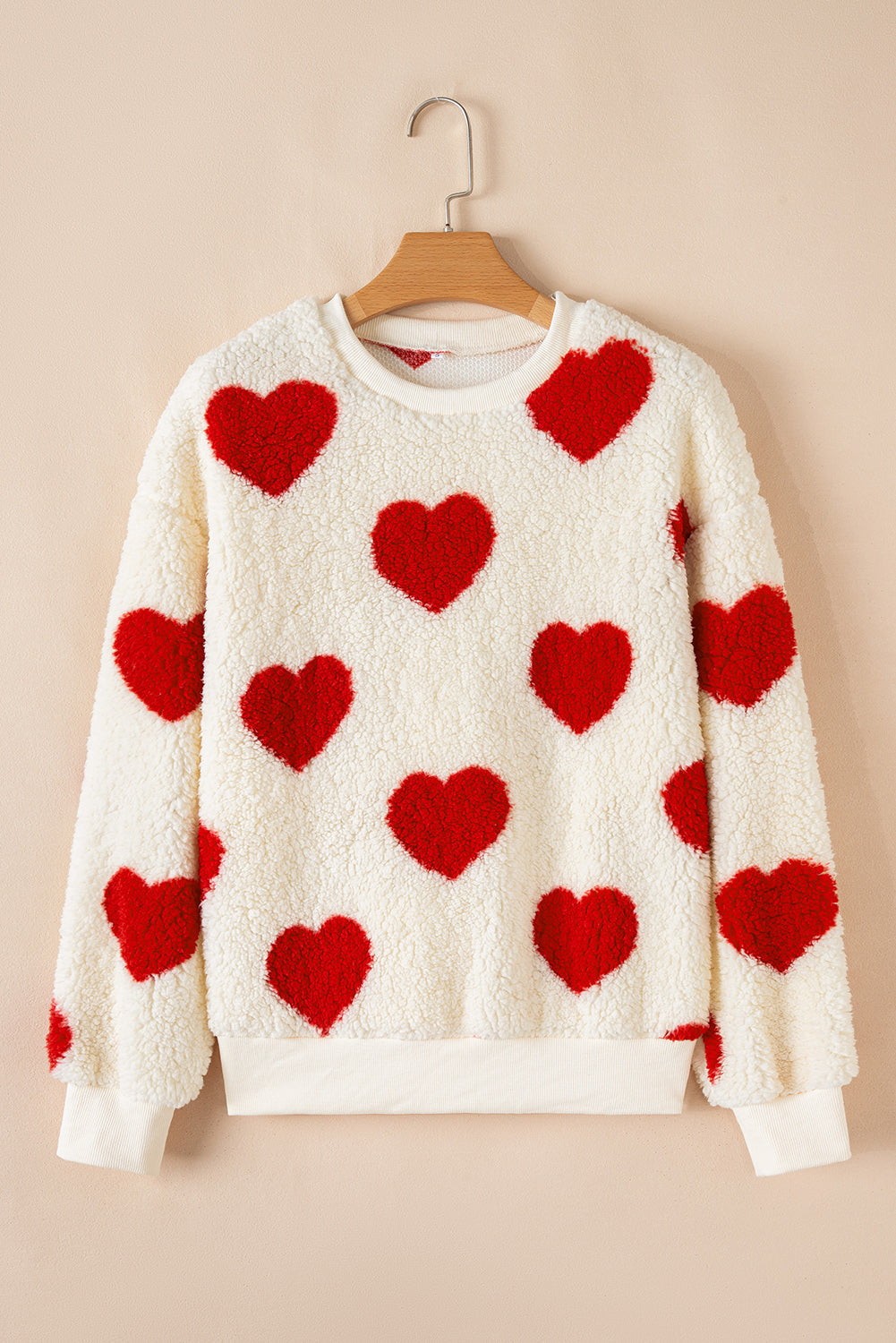 Emily Shoulder Crewneck Plush Sweatshirt