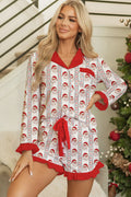 Gillian Stripes Ruffle Pj Set