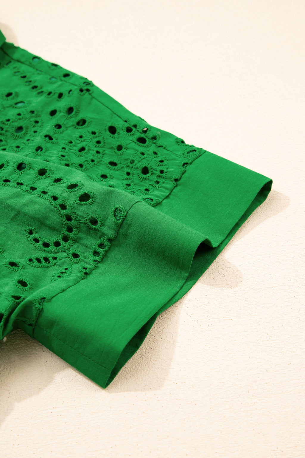 Celine Eyelet Embroidered T Shirt