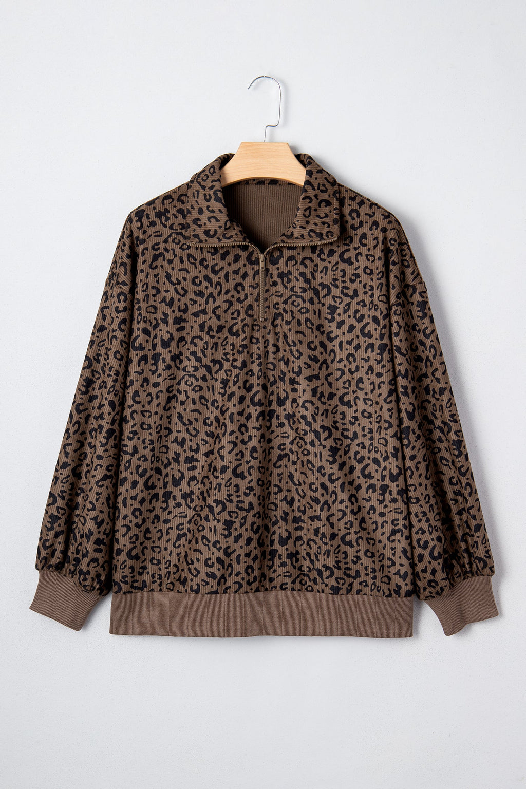 Alaya Quarter Zip Corduroy Sweatshirt