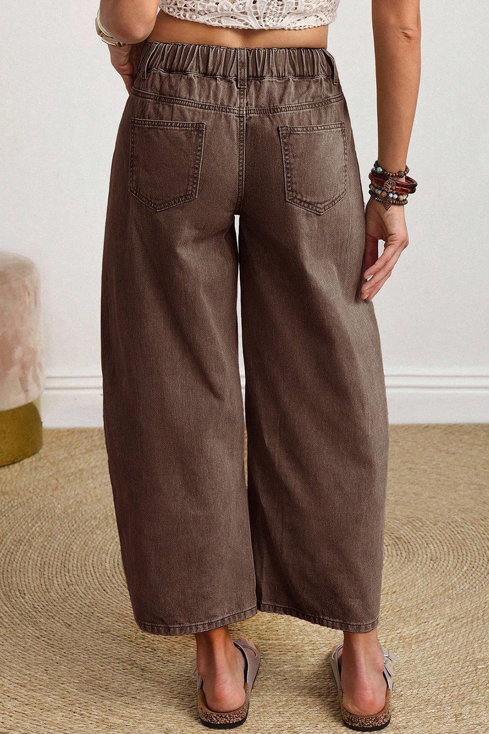 Rhea ankle Length Barrel Jeans