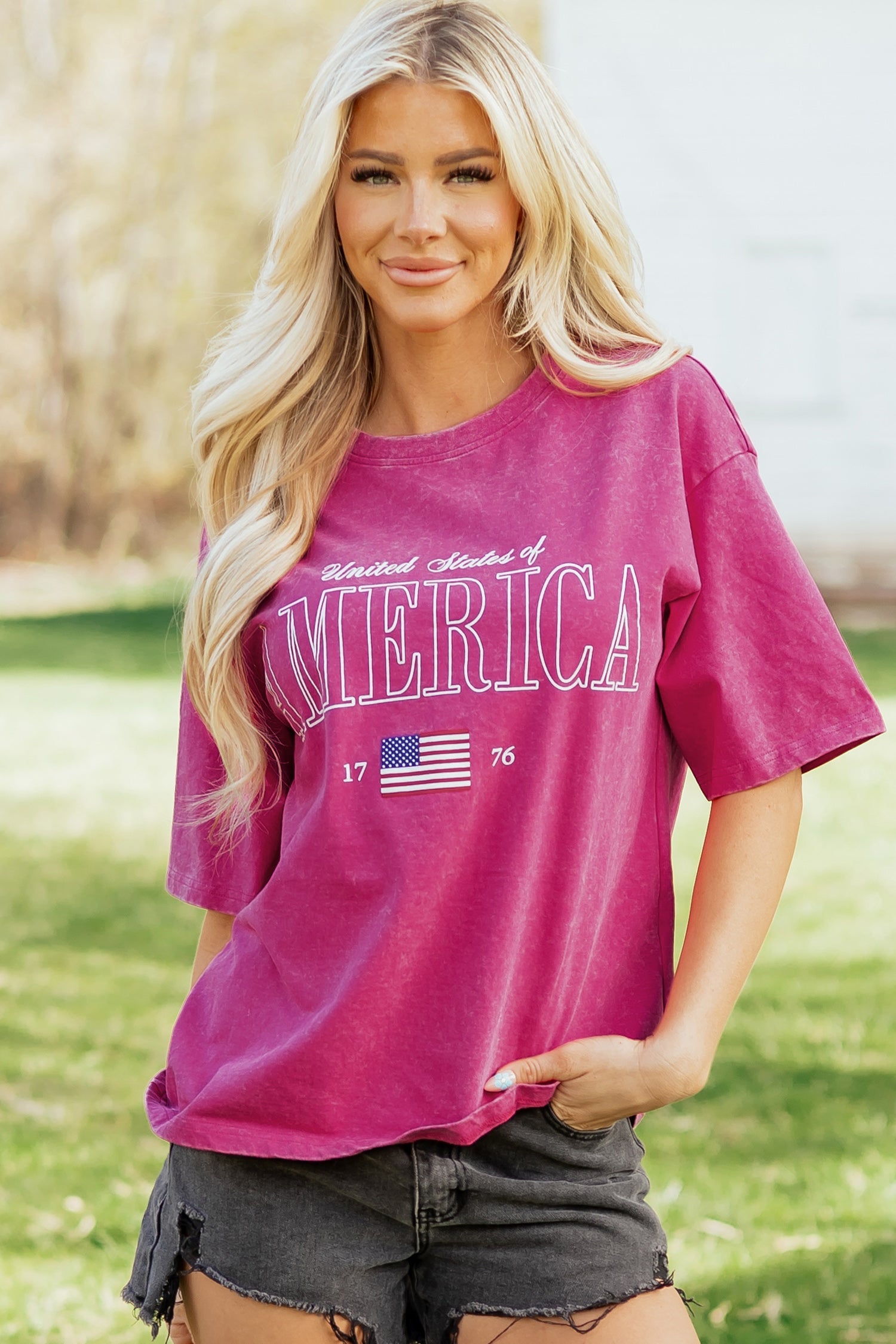 Emmy Mineral Wash Cotton Tee