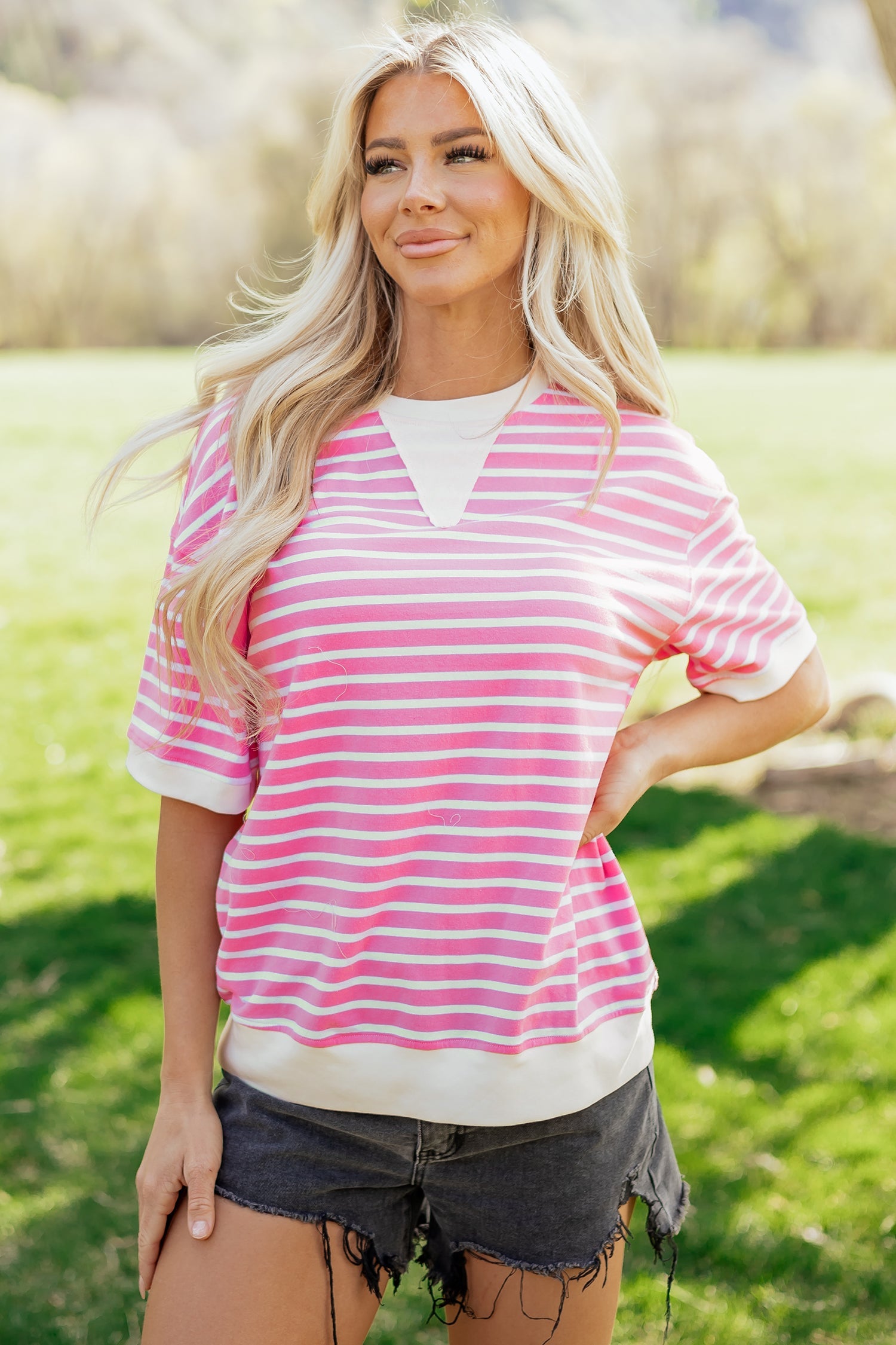 Keira Short Sleeve Loose Top