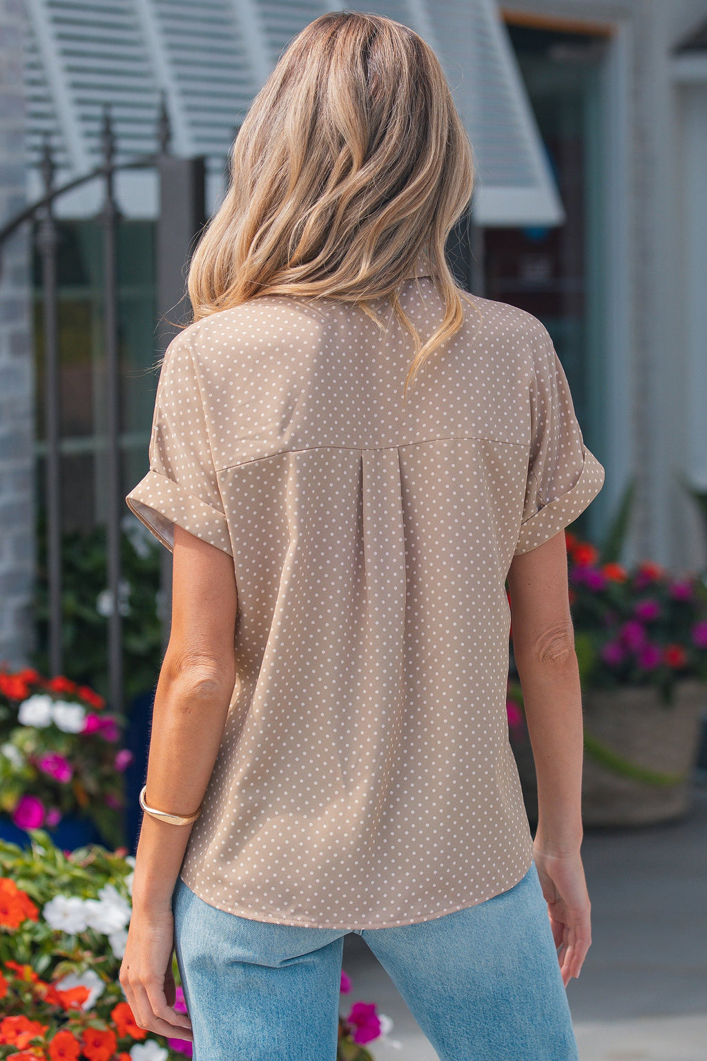 Catherine Cuffed Short Sleeve Shirt