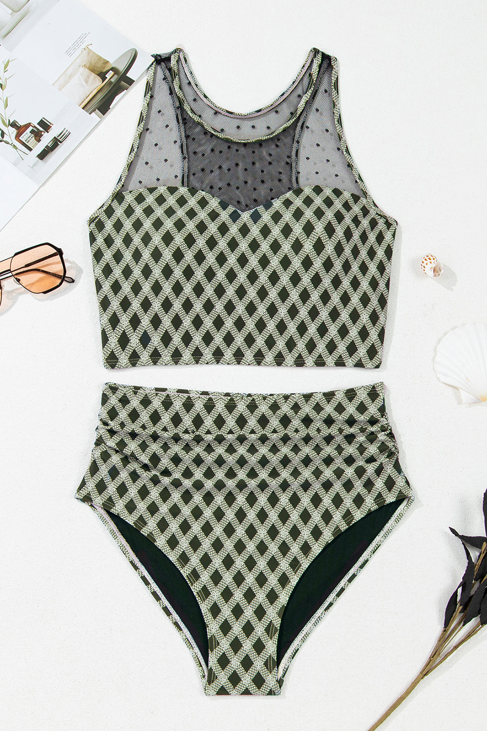 Sasha Patchwork High Waisted Bikini