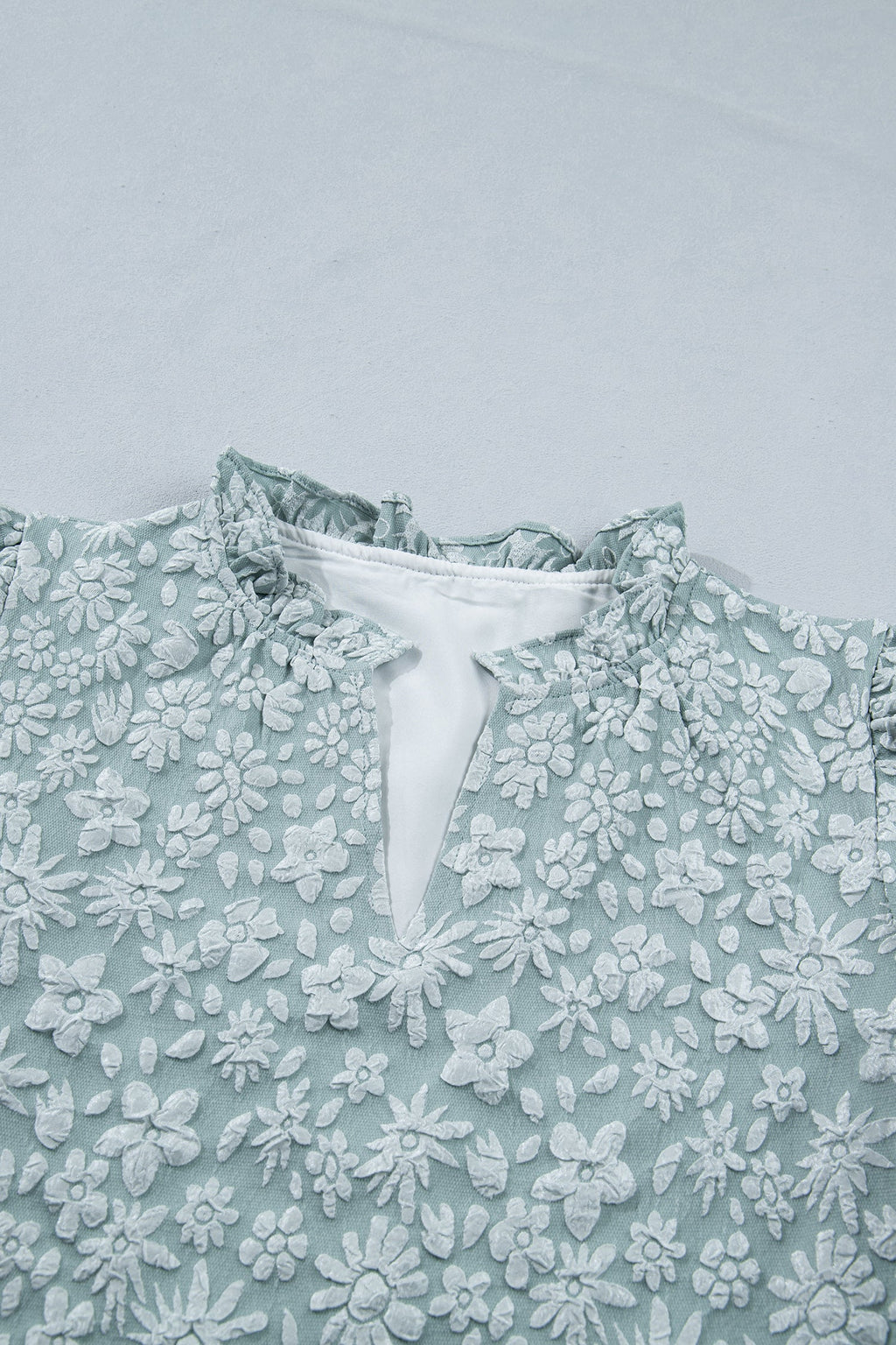 Adalyn Jacquard Puff Sleeve Blouse