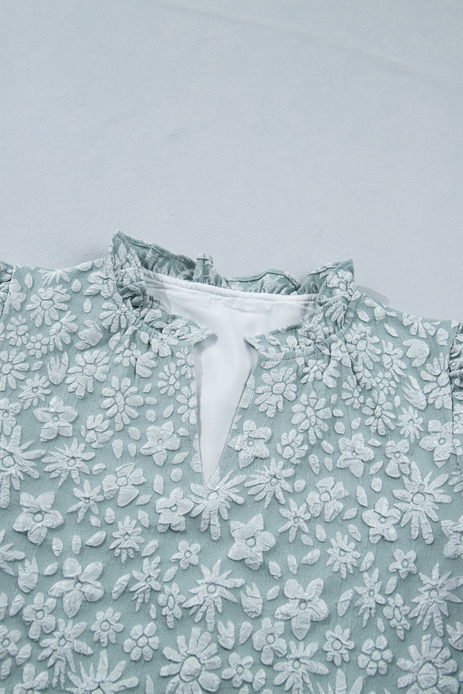 Adalyn Jacquard Puff Sleeve Blouse