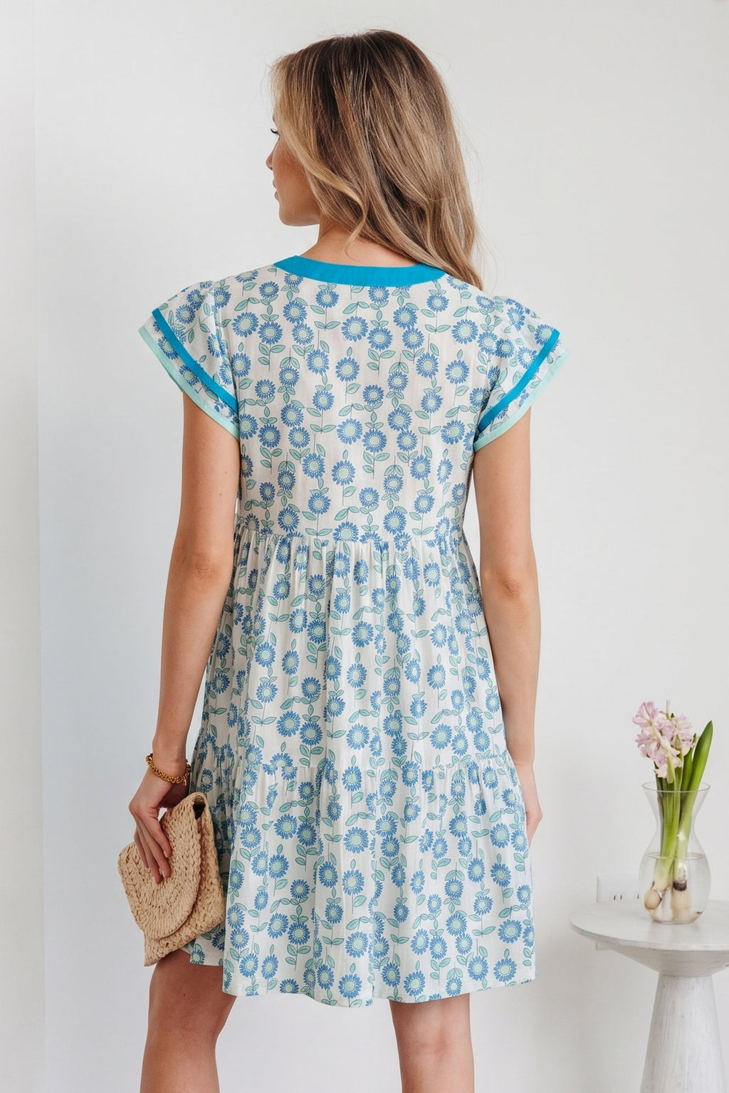 Marlowe Flutter Sleeve Mini Dress